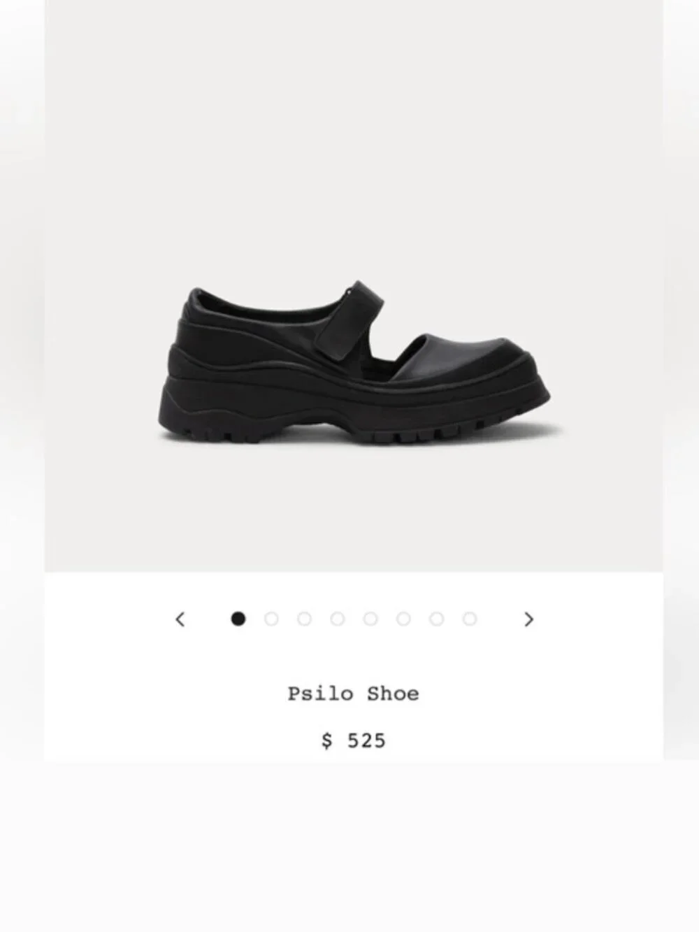 Rachel Comey Psilo Shoes Maryjane Adjustable Leather Slip On Black Size 36 / 6